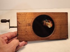 Old German Magic Lantern Glass