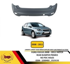 FORD FOCUS 2008 - 2011 REAR BUMPER HATCHBACK READY TO PAINT PRIMED OEM SPEC NEW