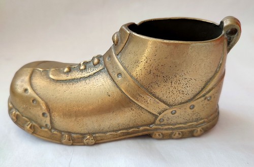 Vintage brass hobnail boot - hobnail,