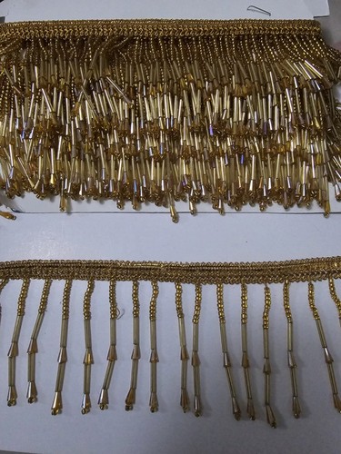 Yard antique gold beaded - 1,