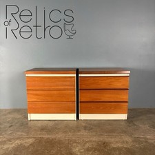 Pair Of Bedside Tables Bath Cabinet Makers BCM Mid Century Vintage Retro MCM