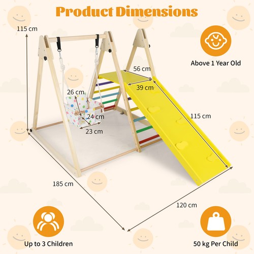 Kids indoor jungle gym - 4-in-1,