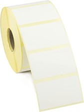 White Sticky labels plain Self Adhesive address labels. 65 x35mm. Sticky.