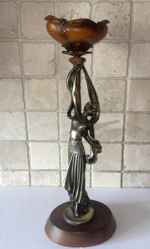 Rare art nouveau lady dancer - art,