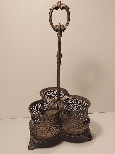 Antique silver plate tantalus - antique,