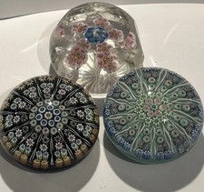 Vintage Strathearn Art Glass Millefiori Paperweight Joblot Craft Repair