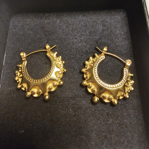9ct gold filled creole - 9ct,