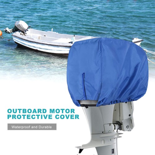 Blue outboard motor hood - blue, cover