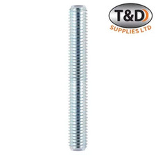 Mild Steel Threaded Rod 1m