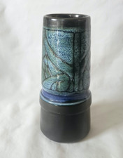 Celtic Cornish Newlyn pottery studio pottery vase, circa mid century