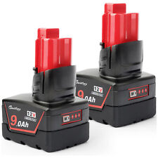 2x Fit For Milwaukee M12 LI-ION XC 9Ah High Capacity Battery 12V 48-11-2402 2460