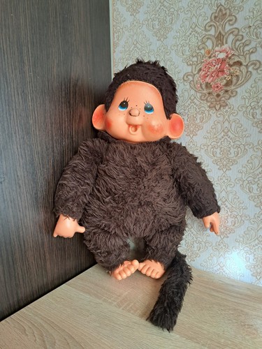 Vintage plush monkey rubber - plush, monkey,