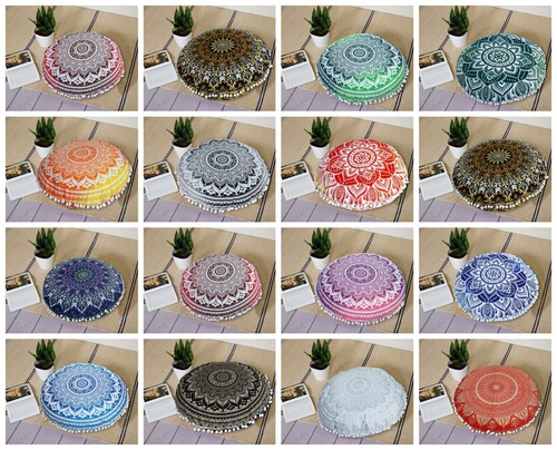 22x22in round floor cushion - 22x22in,