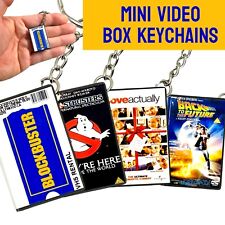 Miniature Nostalgic VHS Movie Box Film Customised Keyring - Choose Your Own! DVD