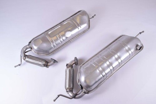 Rear muffler exhaust - muffler, silencer