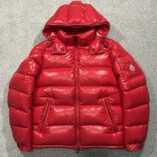 Moncler Maya Red Puffer Jacket Size 3 M/L 100% Authentic