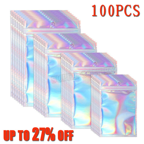 100pcs holographic rainbow - 100pcs,