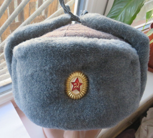 Soviet ushanka winter hat - hat, for