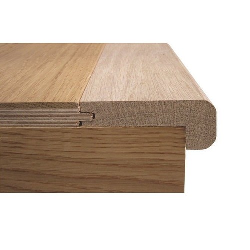 Solid oak stair nosing - oak, 60x26mm
