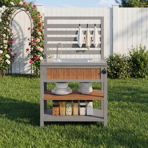 Outdoor kitchen cabinet made - cabinet,