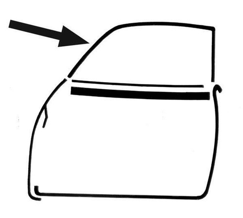 Karmann ghia door window - door,