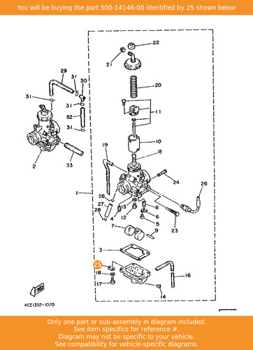 Yamaha plate 500 14146 - 500-14146-00, oem