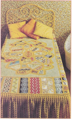 Patchwork bedspread fabric - patchwork,