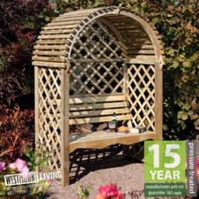 GARDEN ARBOUR BENCH SEAT