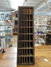 Authentic Hamilton Antique 1920s Letterpress Printers Cabinet Rack 32"X9 3/4"X10