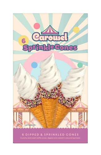 Carousel sprinkle ice - 6, cream