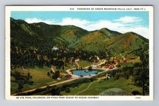Green Mountain Falls CO-Colorado, Ute Pass, Pikes Peak, Vintage c1935 Postcard