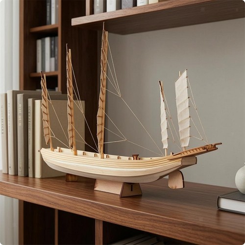 Wooden sailing ship - 1/80,