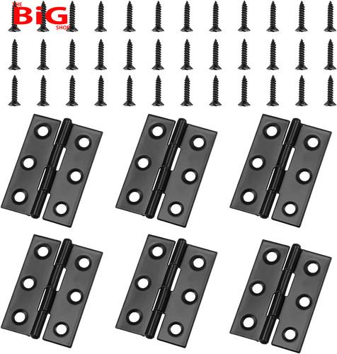 6pcs black hinges - black, hinges,