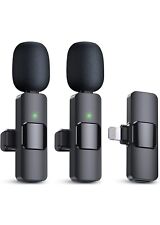 Qhot Wireless Lavalier Microphone For iPhone iPad Mini Microphone Plug Play Clea