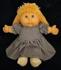 2004 CABBAGE PATCH 16" KID - NEW DRESS - BLONDE/BLUE EYES- VERY GOOD CONDITION