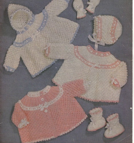 Baby knitting vintage pattern - knitting,