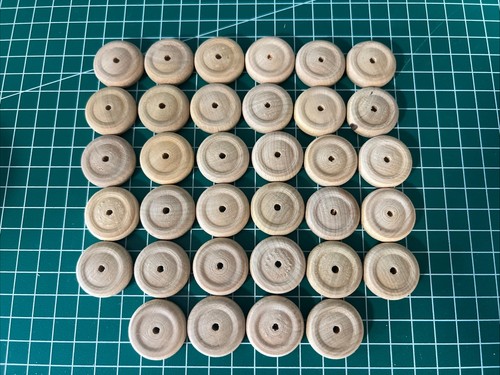Small wooden wheels joblot - wheels,