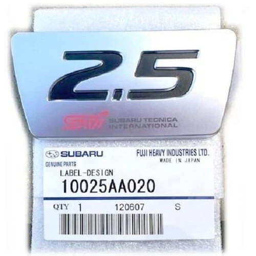 Genuine trunk badge - 2.5,