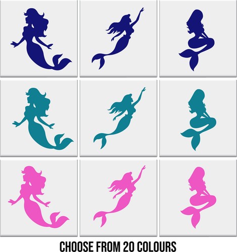 Bathroom tile stickers mermaid - tile,