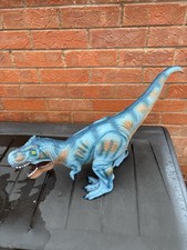 Large Blue Soft Rubber T Rex Dinosaur Toy Figure