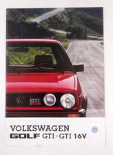 VW Golf GTI BROCHURE - GTI 16V