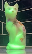 Fenton Burmese Cat Glass Figurine Signed Bill Fenton~Retailers Issue Only 140