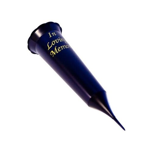 Black spiked grave - grave, vase