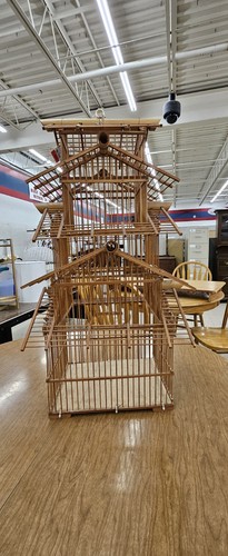 Vintage bamboo bird - ,