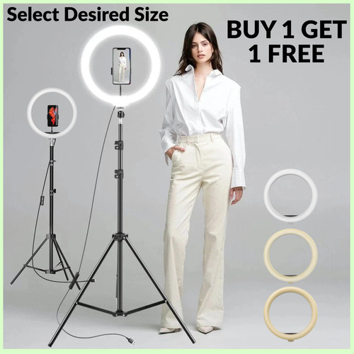 Ring light with - 12/14", tripod