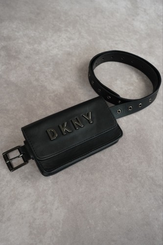 Dkny black belt bag - black, waist