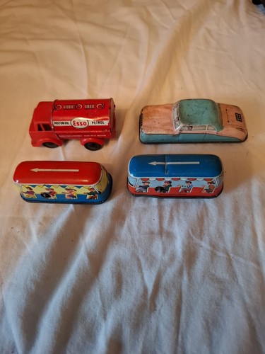 Vintage tinplate toy - vintage, cars.