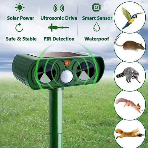 Solar cat repellent ultrasonic - repellent,