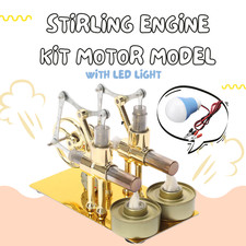 Stirling Engine Kit 2-Cylinder