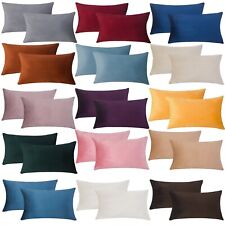 Plain Velvet Cushions Covers 30x51 cm Luxury Soft Velvet Sofa Bed Pillow Cases